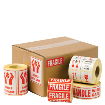 Logistics Shipping Labels - Fragile, Handle With Care